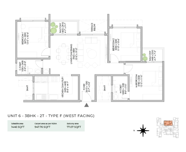 Floor Plan Nbr 2t 2 768x628